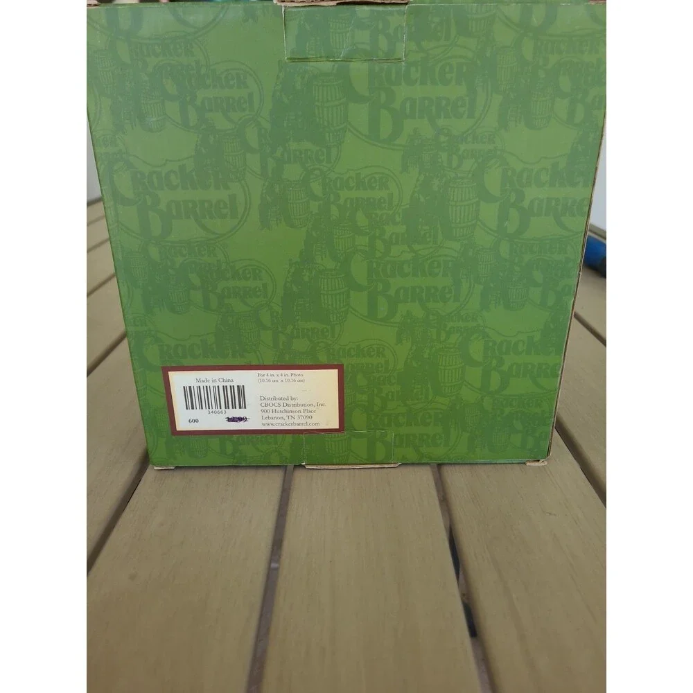 New 4x4 Season Of Peace Decorative Photo Frame Cracker Barrel Distressed BXD